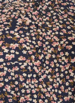 Kurzes Kleid aus Viskose mit Rüschendetails