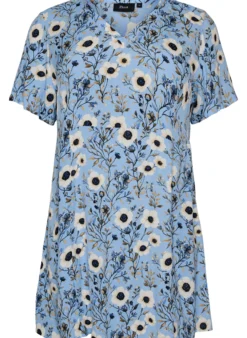 Kurzes Kleid mit Blumendruck