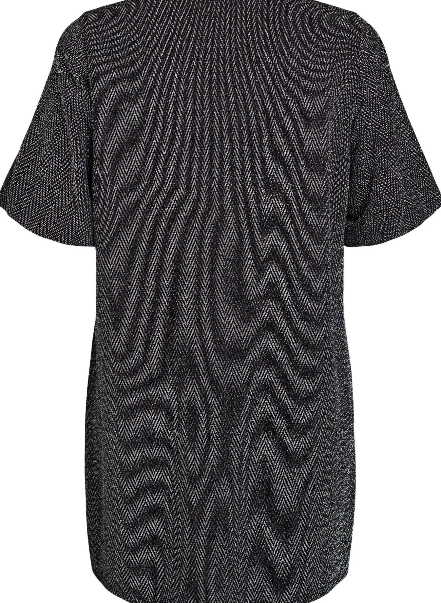 Kurzes Kleid mit Glitzermuster