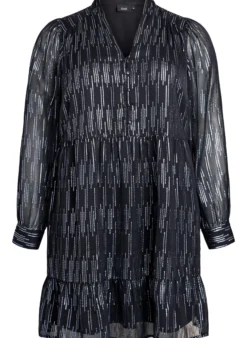 Kurzes Partykleid mit Glitzermuster