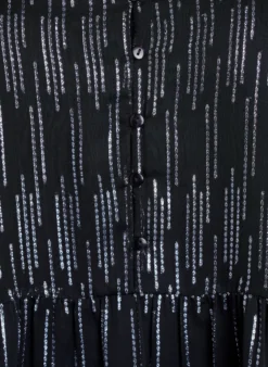 Kurzes Partykleid mit Glitzermuster