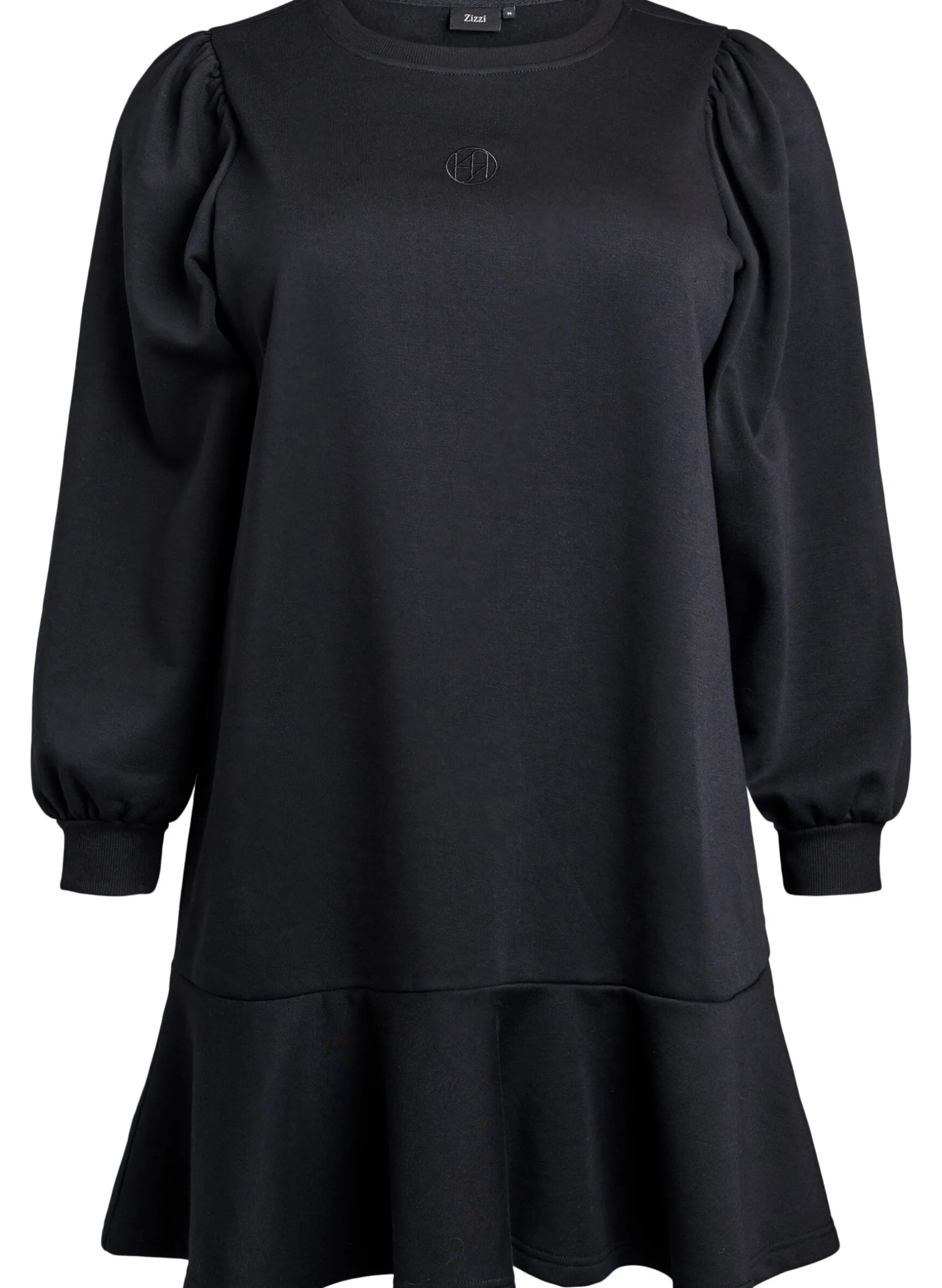 Kurzes Sweatkleid mit Rüschendetail