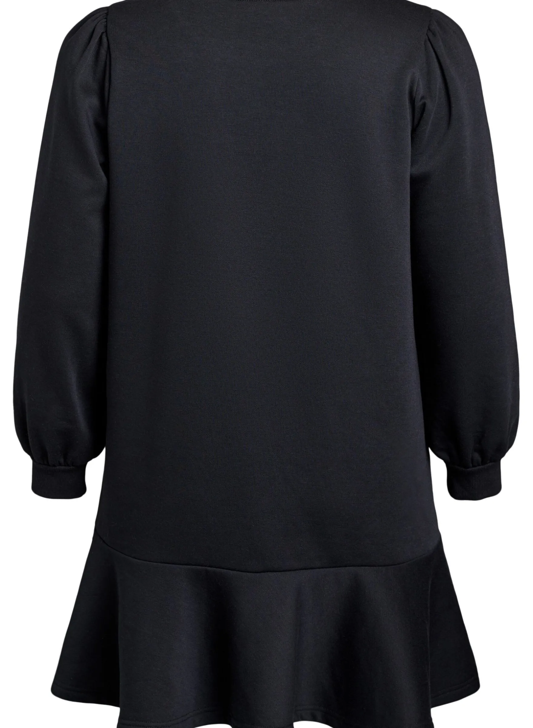Kurzes Sweatkleid mit Rüschendetail
