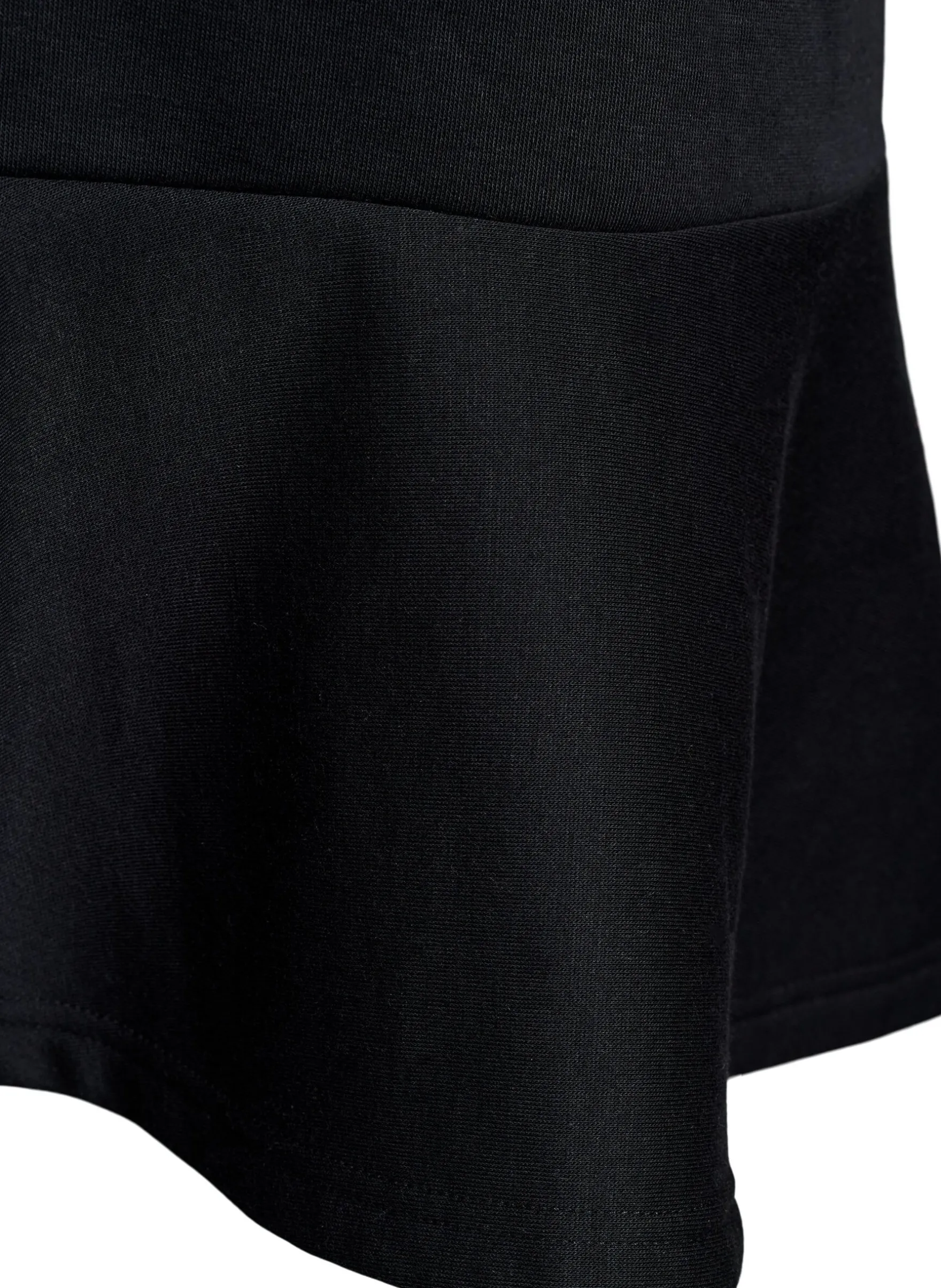 Kurzes Sweatkleid mit Rüschendetail