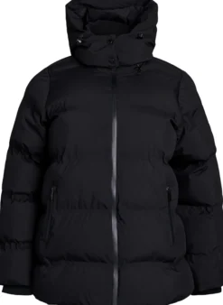 Kurze Steppjacke mit abnehmbarer Kapuze