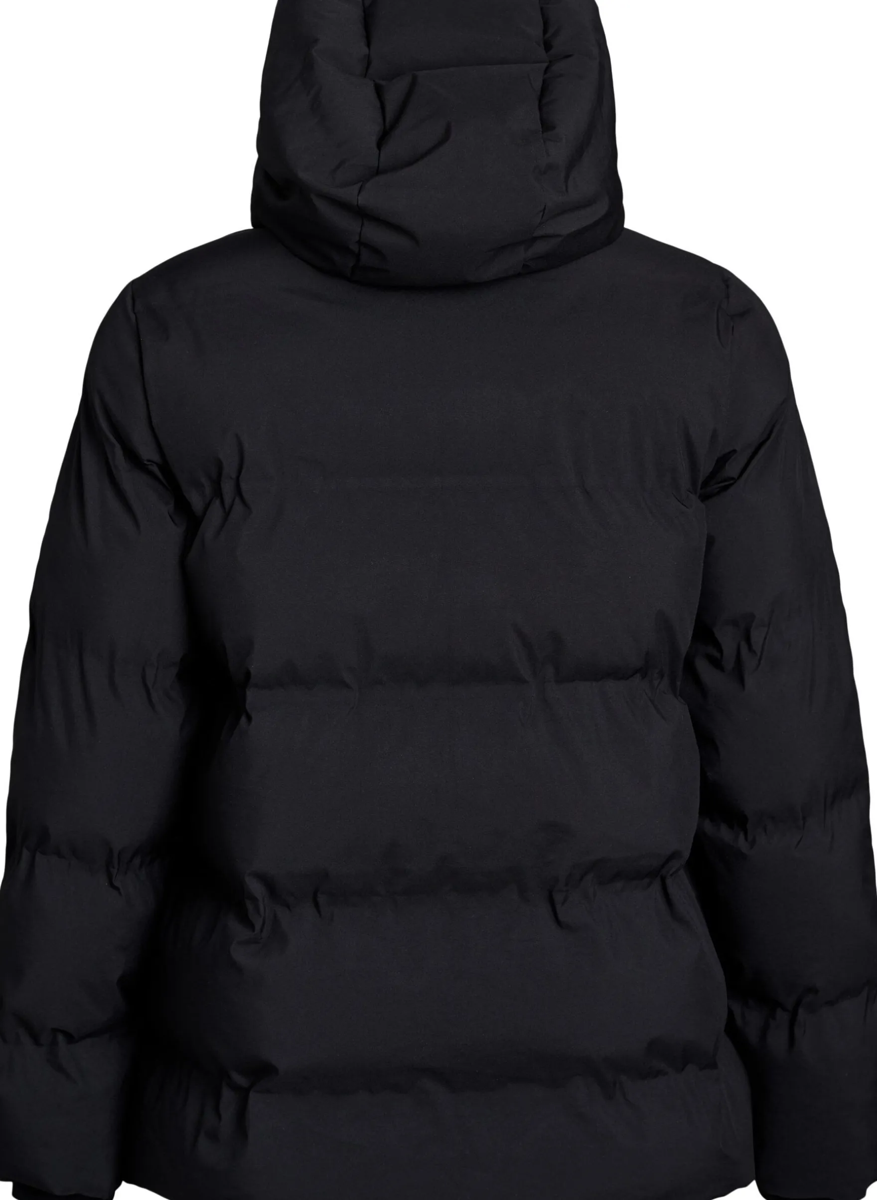 Kurze Steppjacke mit abnehmbarer Kapuze