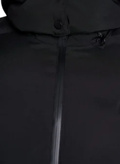 Kurze Steppjacke mit abnehmbarer Kapuze
