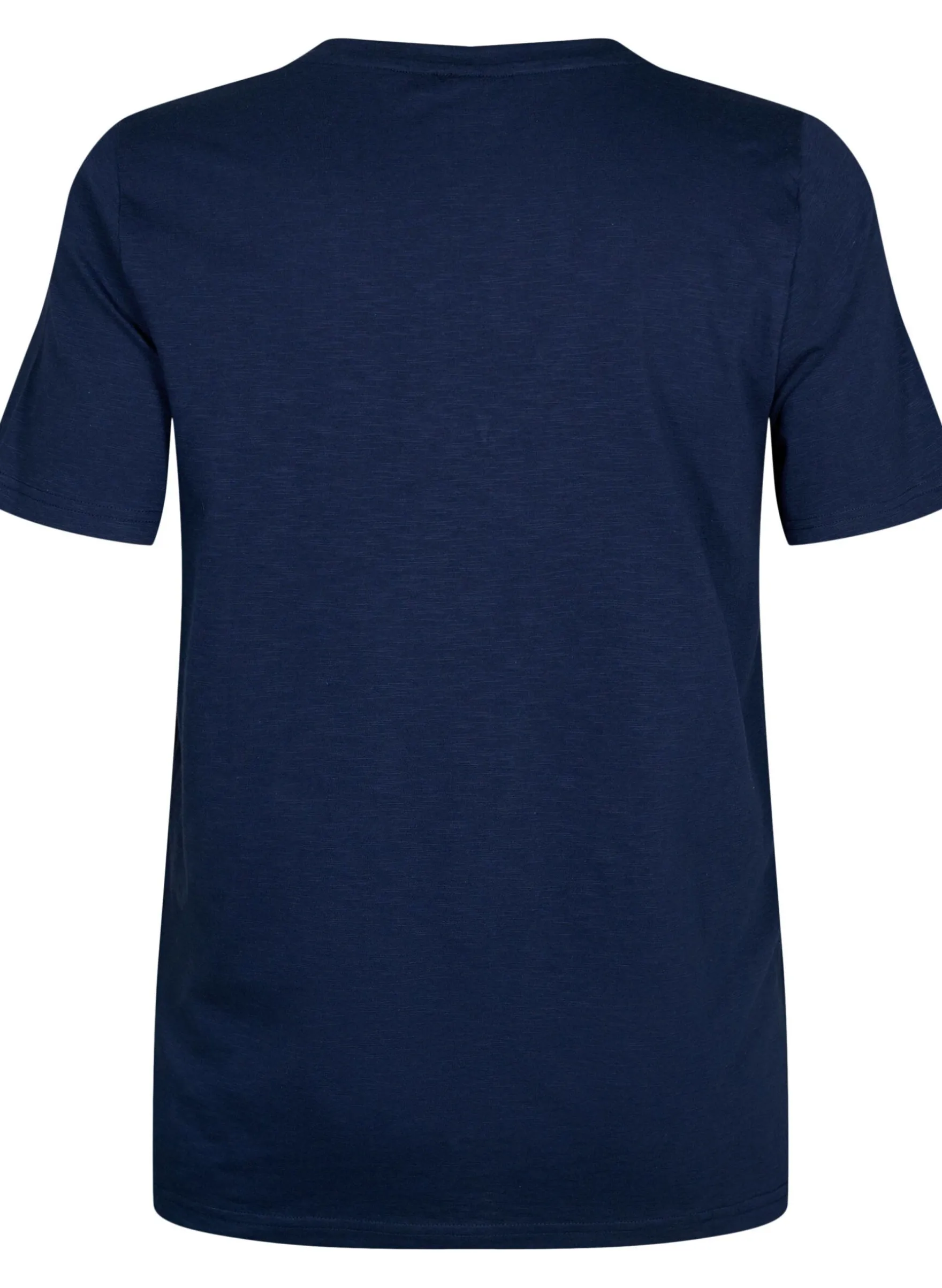 Kurzärmeliges Basic T-Shirt mit V-Ausschnitt