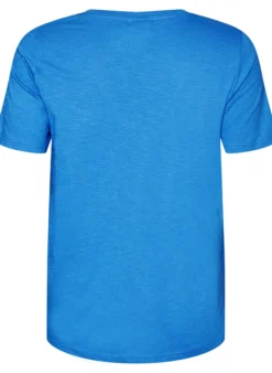 Kurzärmeliges Basic T-Shirt mit V-Ausschnitt