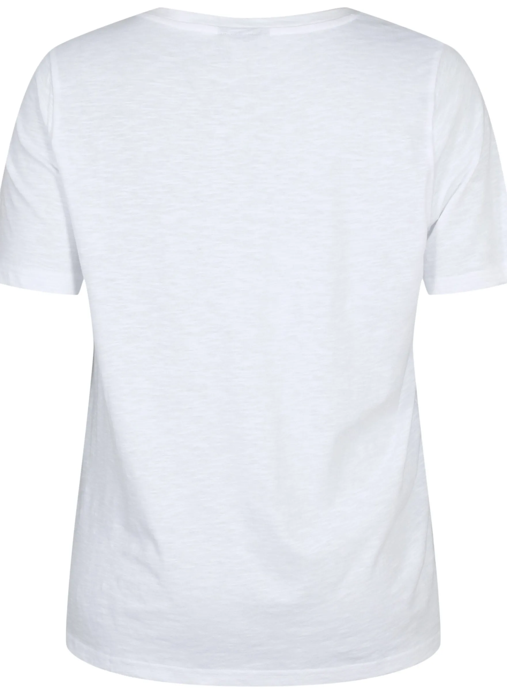 Kurzärmeliges Basic T-Shirt mit V-Ausschnitt