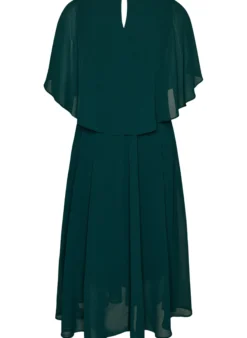 Kurzärmeliges Maxikleid in A-Linie