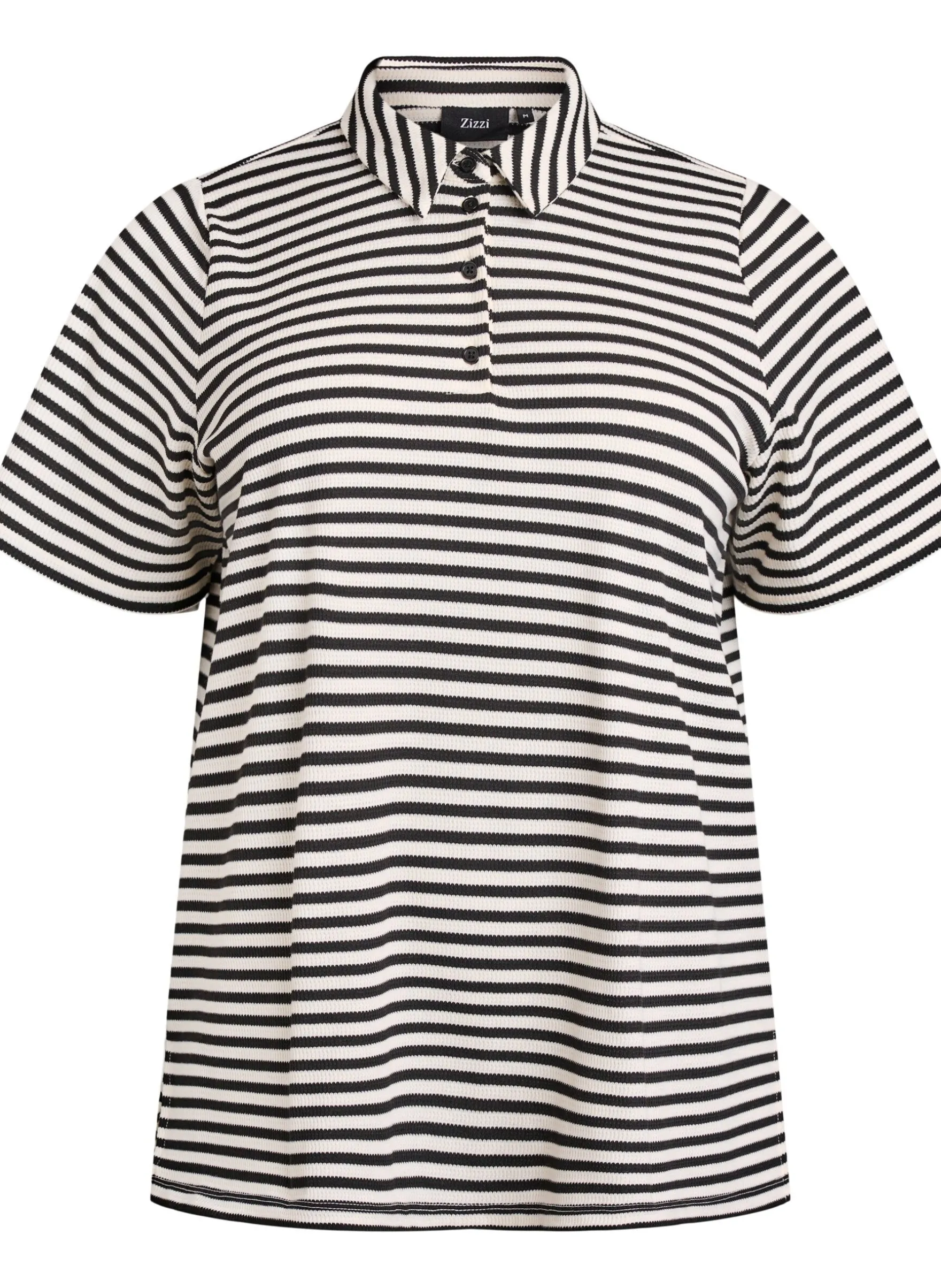 Kurzärmeliges Poloshirt mit Streifen