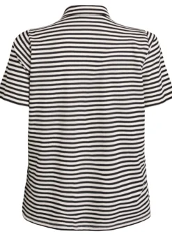 Kurzärmeliges Poloshirt mit Streifen