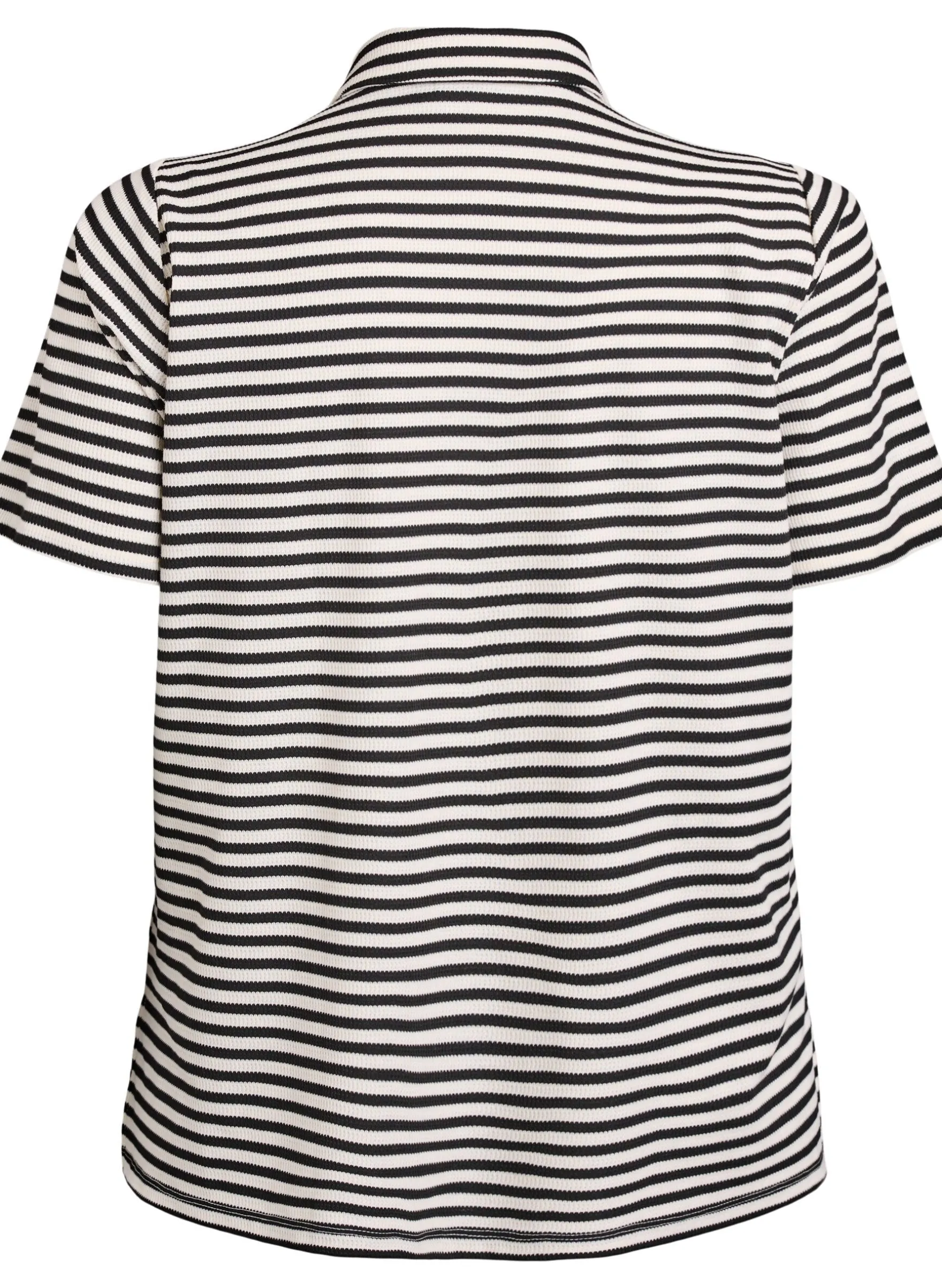 Kurzärmeliges Poloshirt mit Streifen