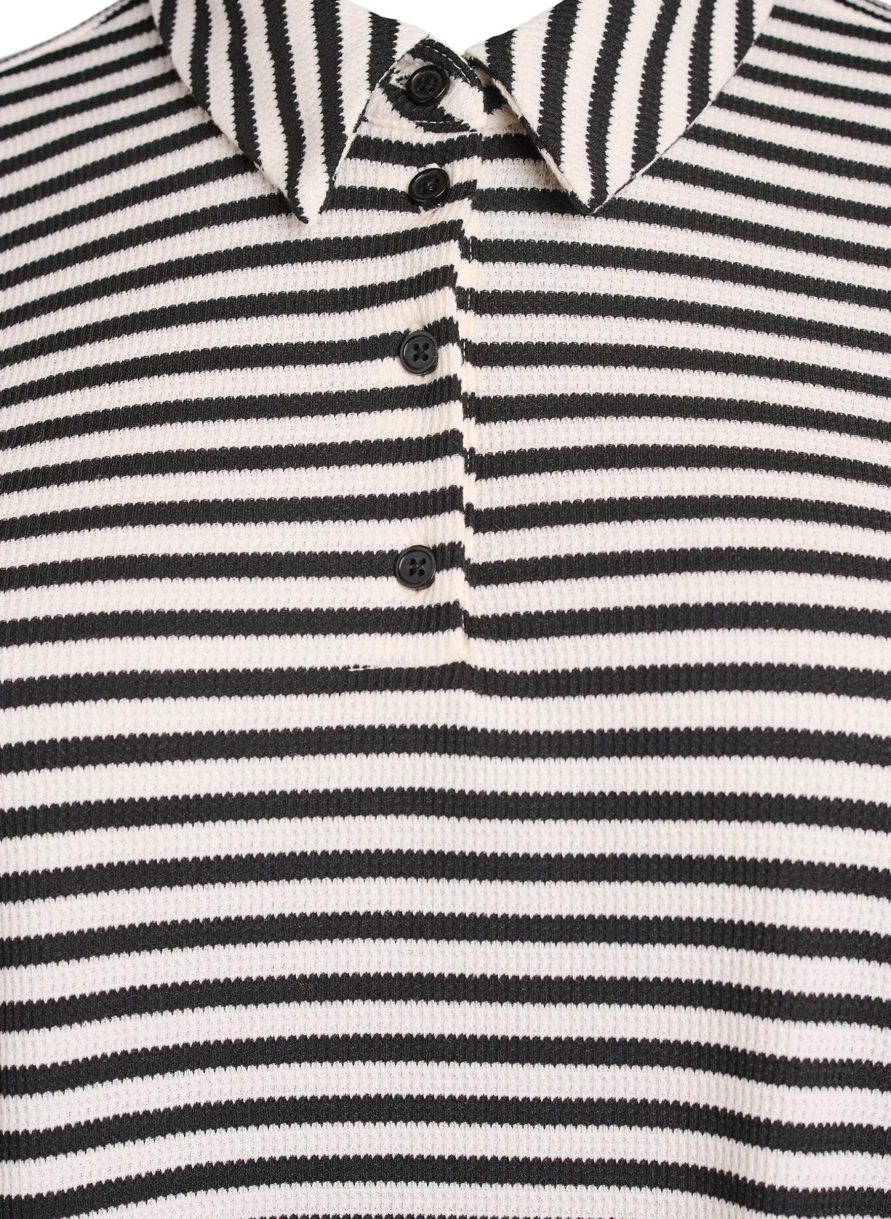 Kurzärmeliges Poloshirt mit Streifen