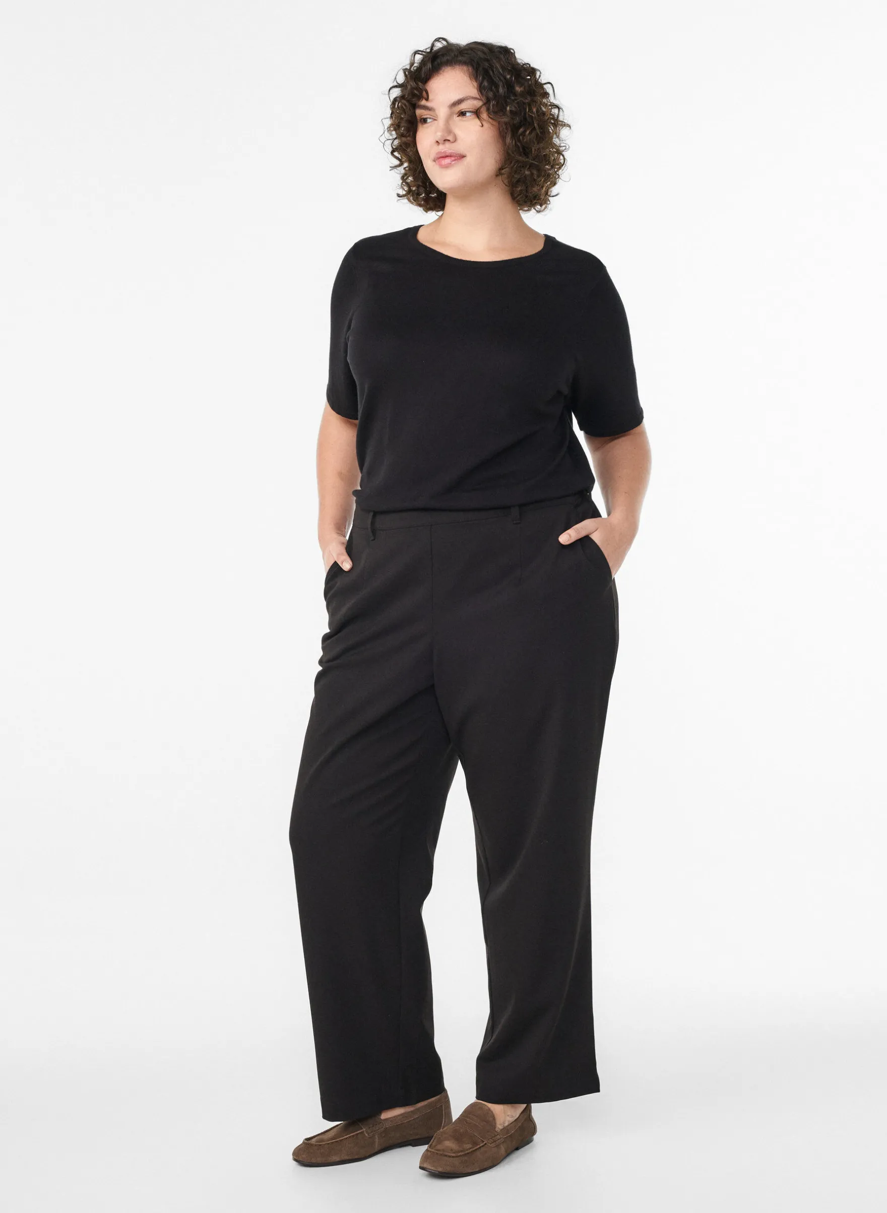 Kurzärmelige Strickbluse aus Viskose
