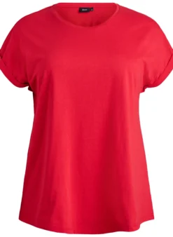 Kurzärmeliges T-Shirt aus Baumwollmischgewebe