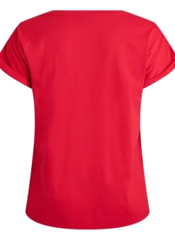 Kurzärmeliges T-Shirt aus Baumwollmischgewebe