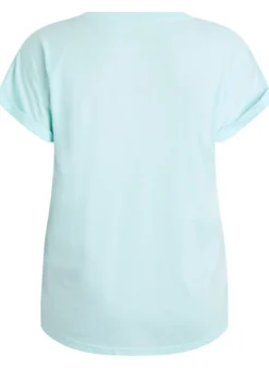 Kurzärmeliges T-Shirt aus Baumwollmischgewebe