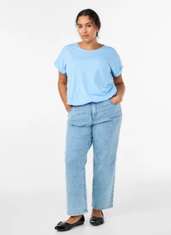 Kurzärmeliges T-Shirt aus einer Baumwollmischung