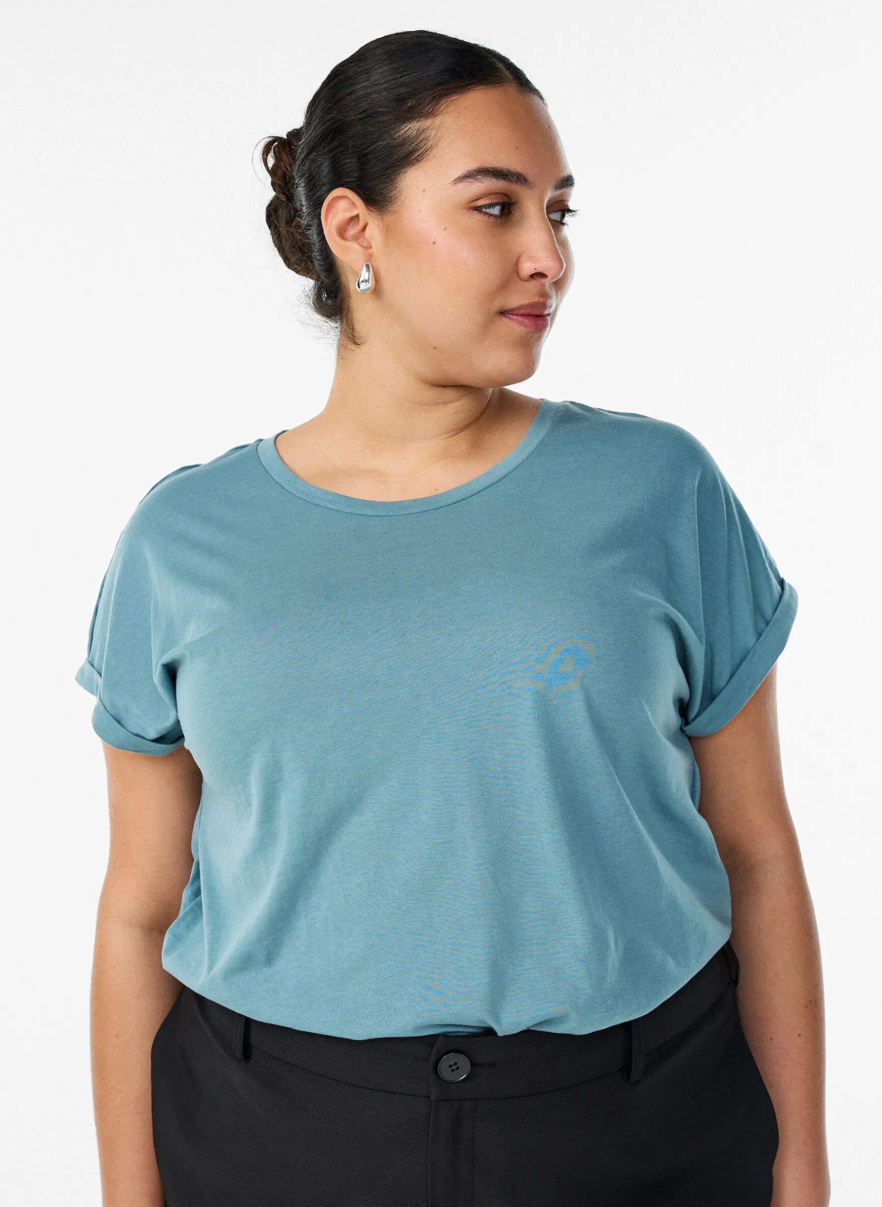 Kurzärmeliges T-Shirt aus einer Baumwollmischung