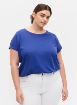 Kurzärmeliges T-Shirt aus einer Baumwollmischung