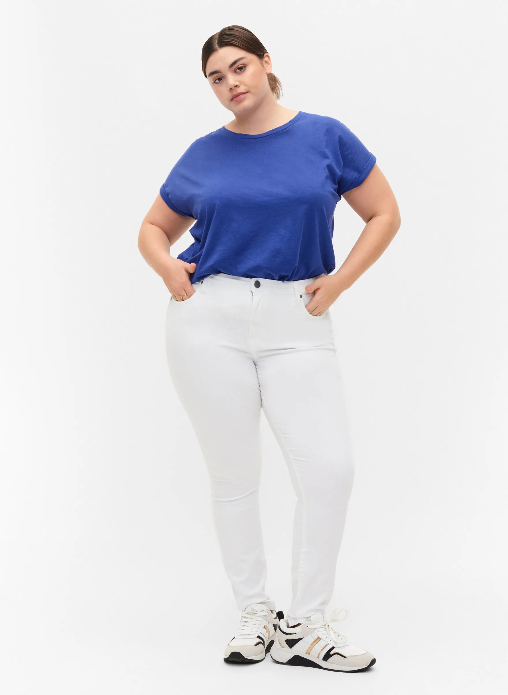 Kurzärmeliges T-Shirt aus einer Baumwollmischung