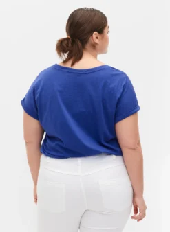Kurzärmeliges T-Shirt aus einer Baumwollmischung
