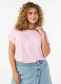Kurzärmeliges T-Shirt aus einer Baumwollmischung