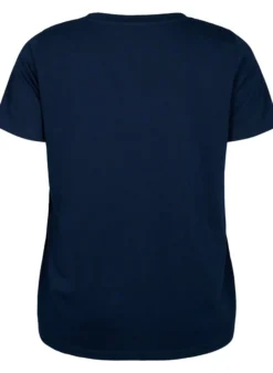 Kurzärmeliges T-Shirt mit V-Ausschnitt