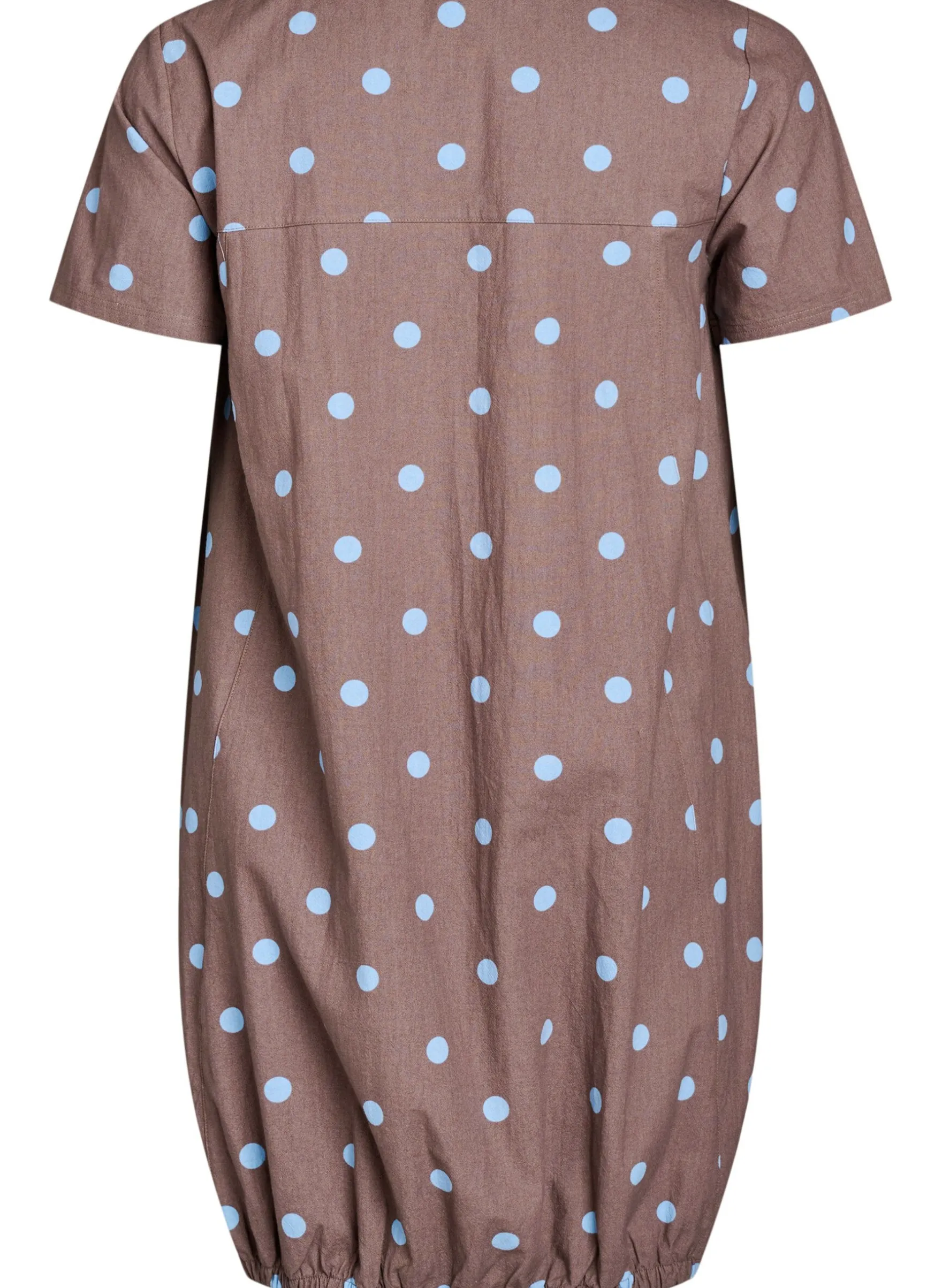 Kurzärmliges Baumwollkleid mit Aufdruck