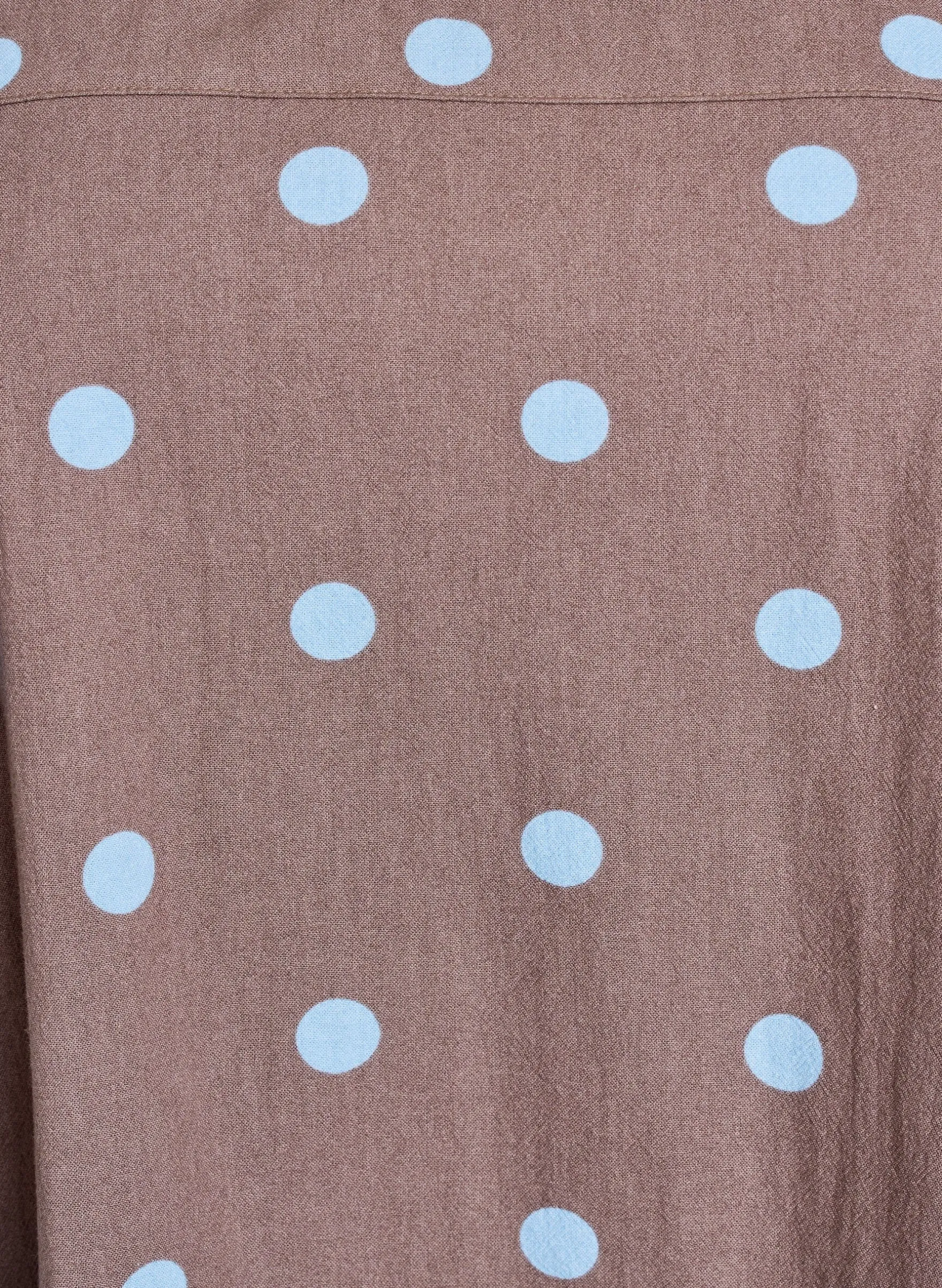 Kurzärmliges Baumwollkleid mit Aufdruck