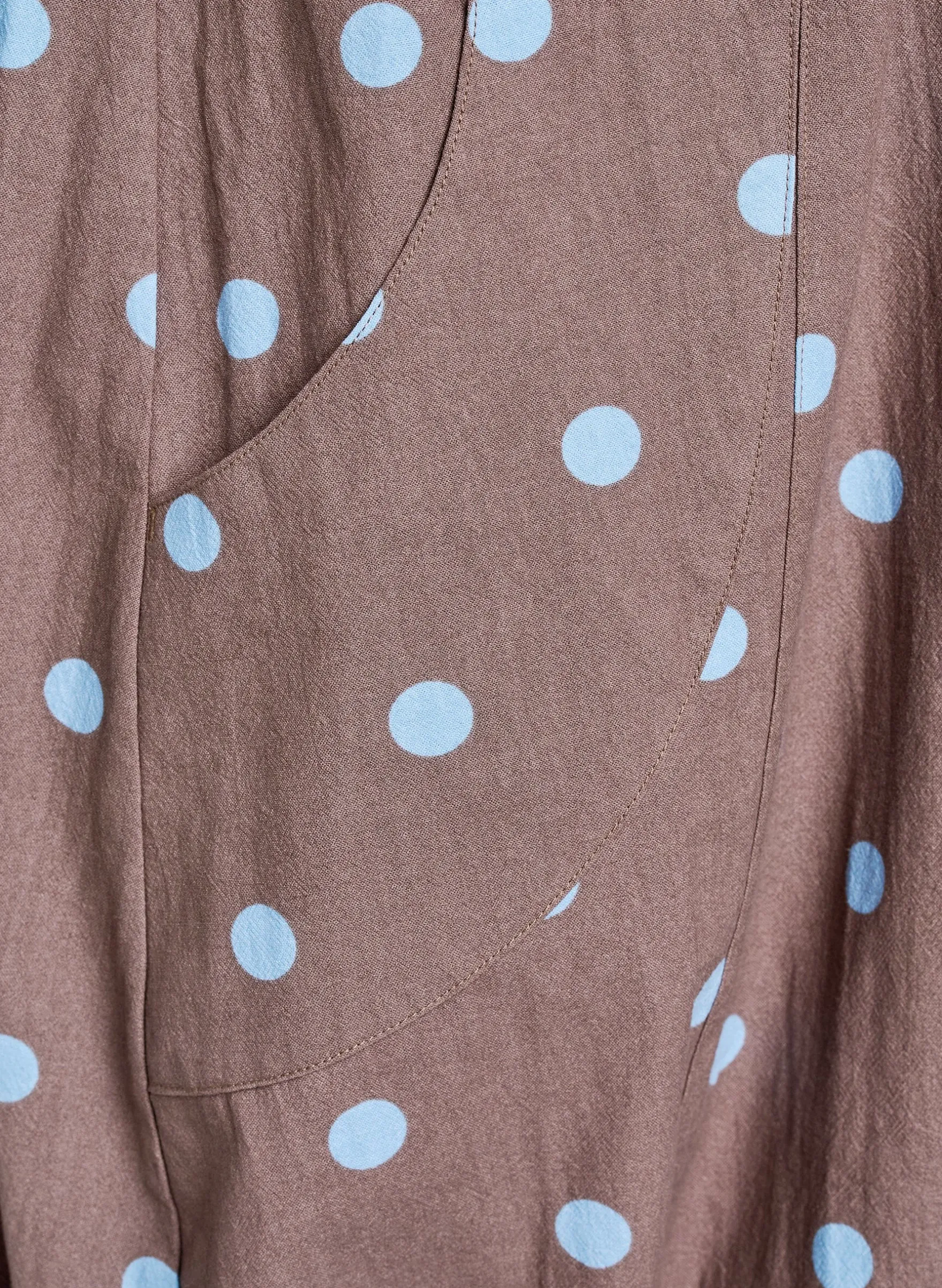 Kurzärmliges Baumwollkleid mit Aufdruck