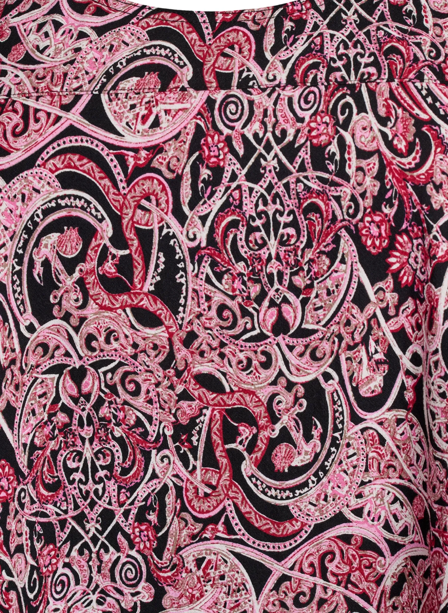 Kurzärmliges Baumwollkleid mit Aufdruck