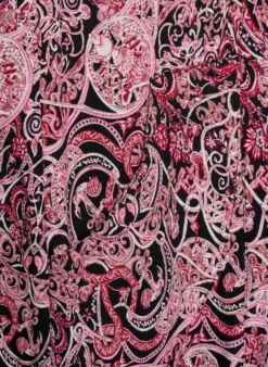 Kurzärmliges Baumwollkleid mit Aufdruck