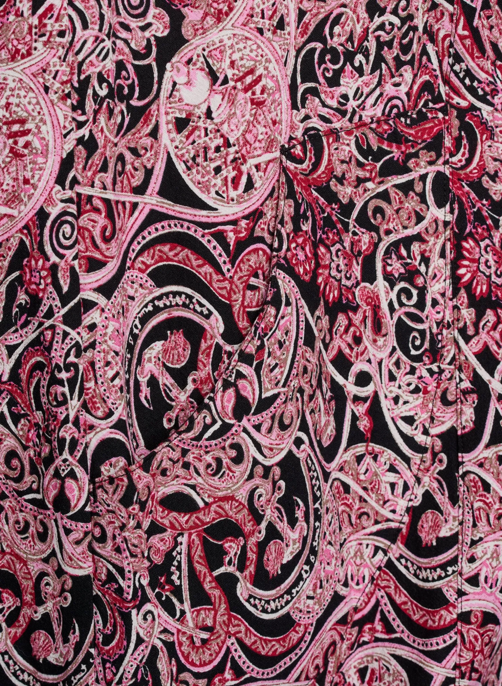 Kurzärmliges Baumwollkleid mit Aufdruck