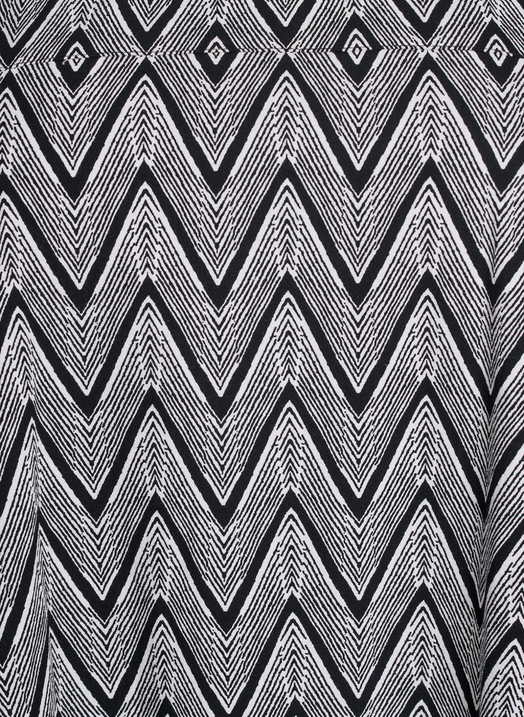Kurzärmliges Baumwollkleid mit Aufdruck