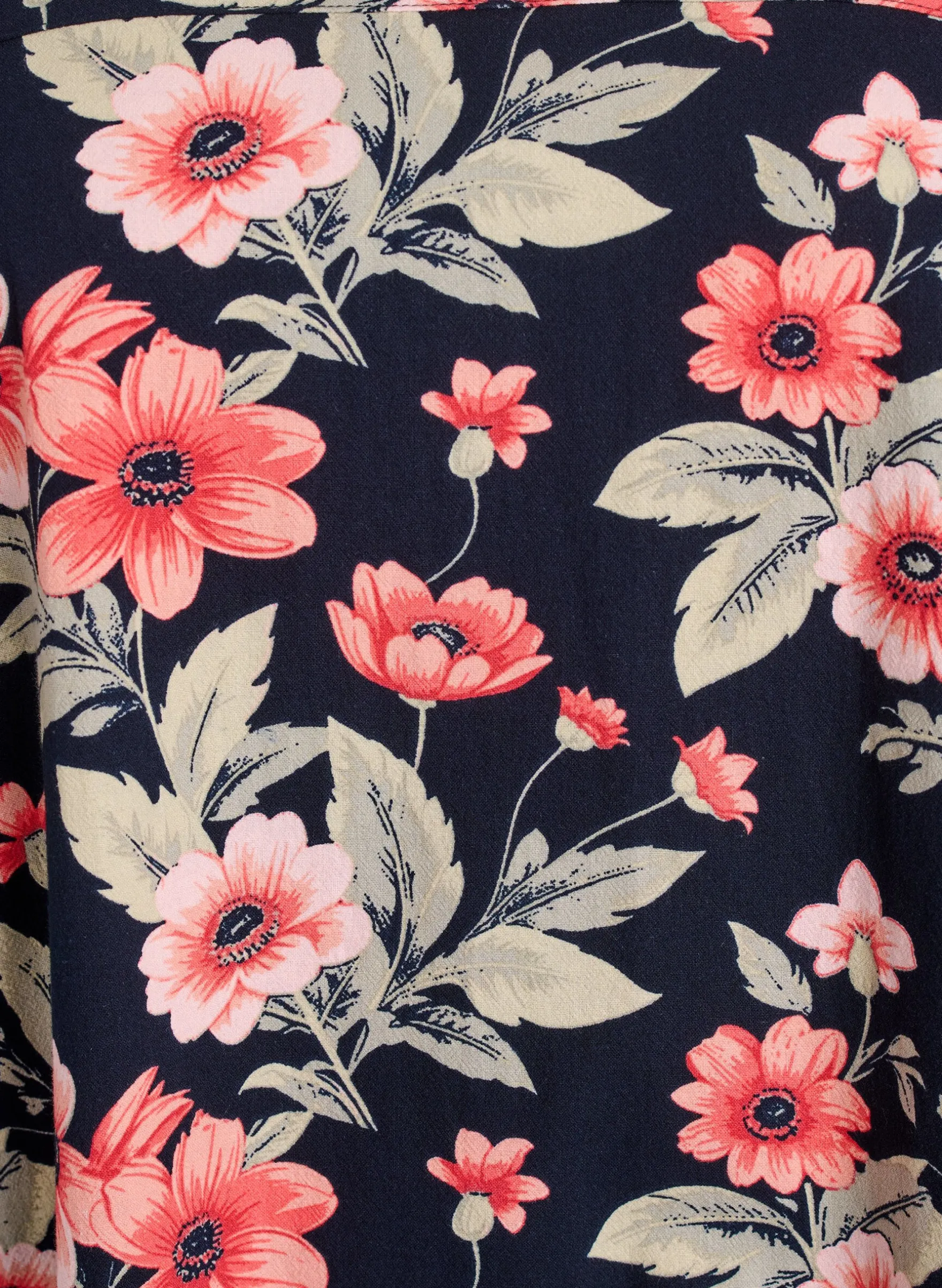 Kurzärmliges Baumwollkleid mit Print