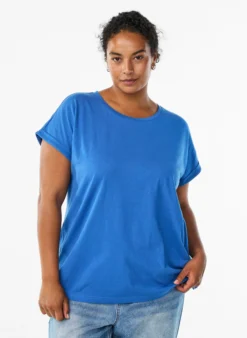 Kurzärmliges T-Shirt aus einer Baumwollmischung