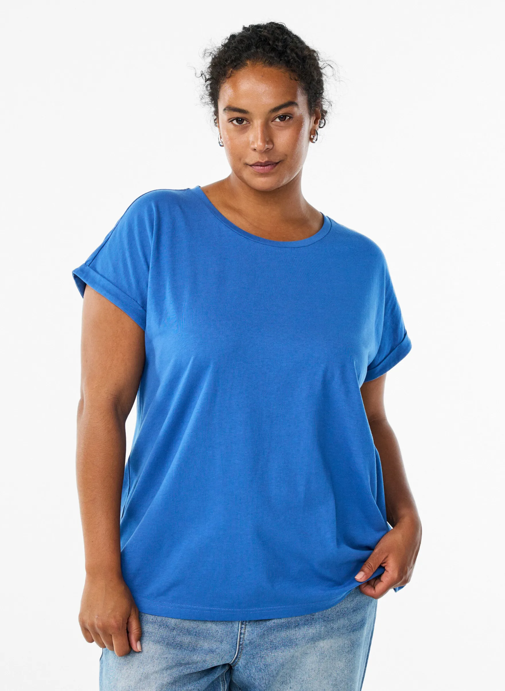 Kurzärmliges T-Shirt aus einer Baumwollmischung