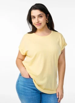 Kurzärmliges T-Shirt aus einer Baumwollmischung