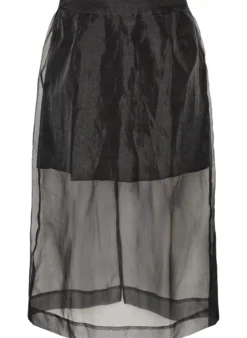 Langer Rock in Organza-Optik