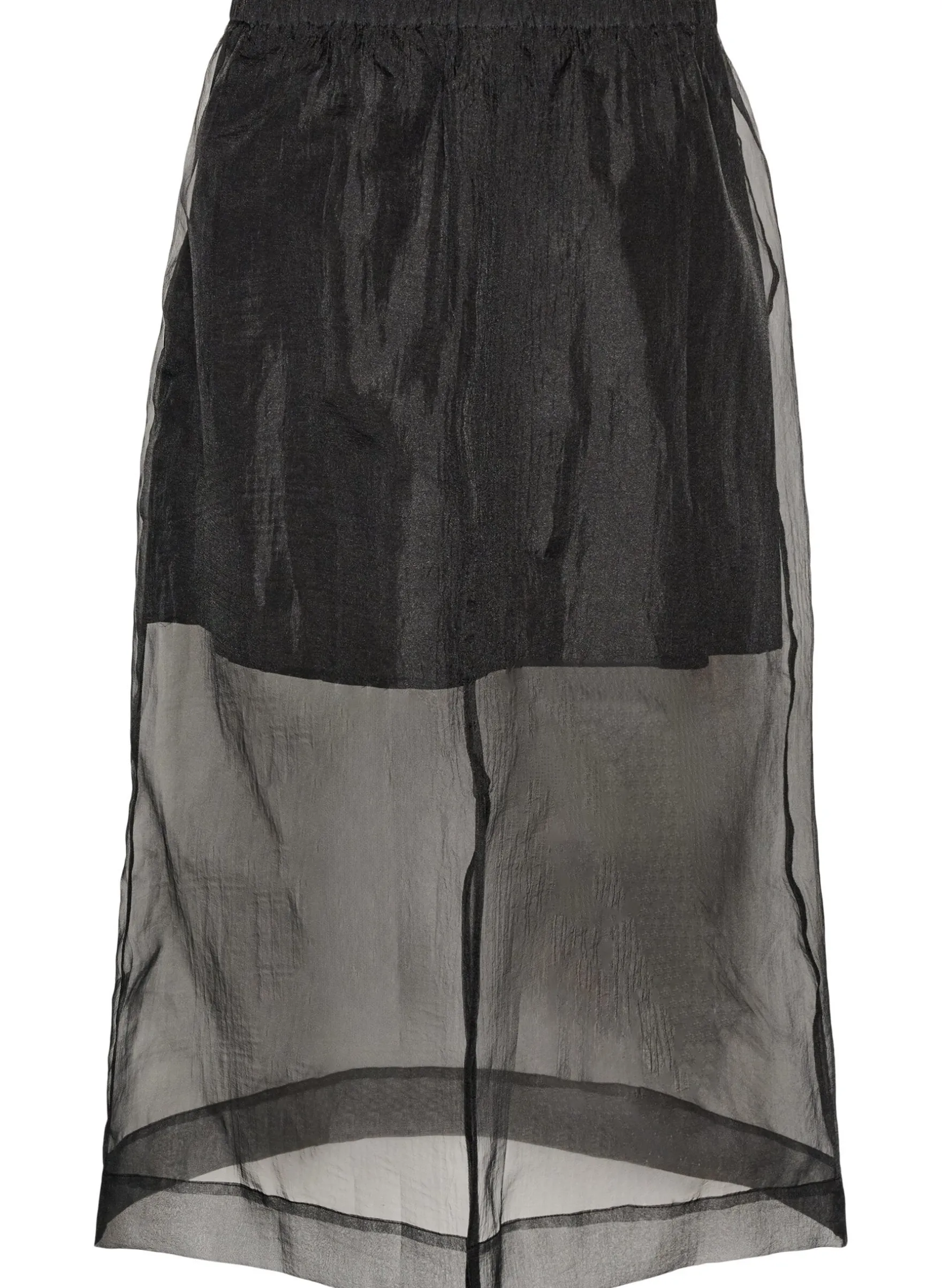 Langer Rock in Organza-Optik