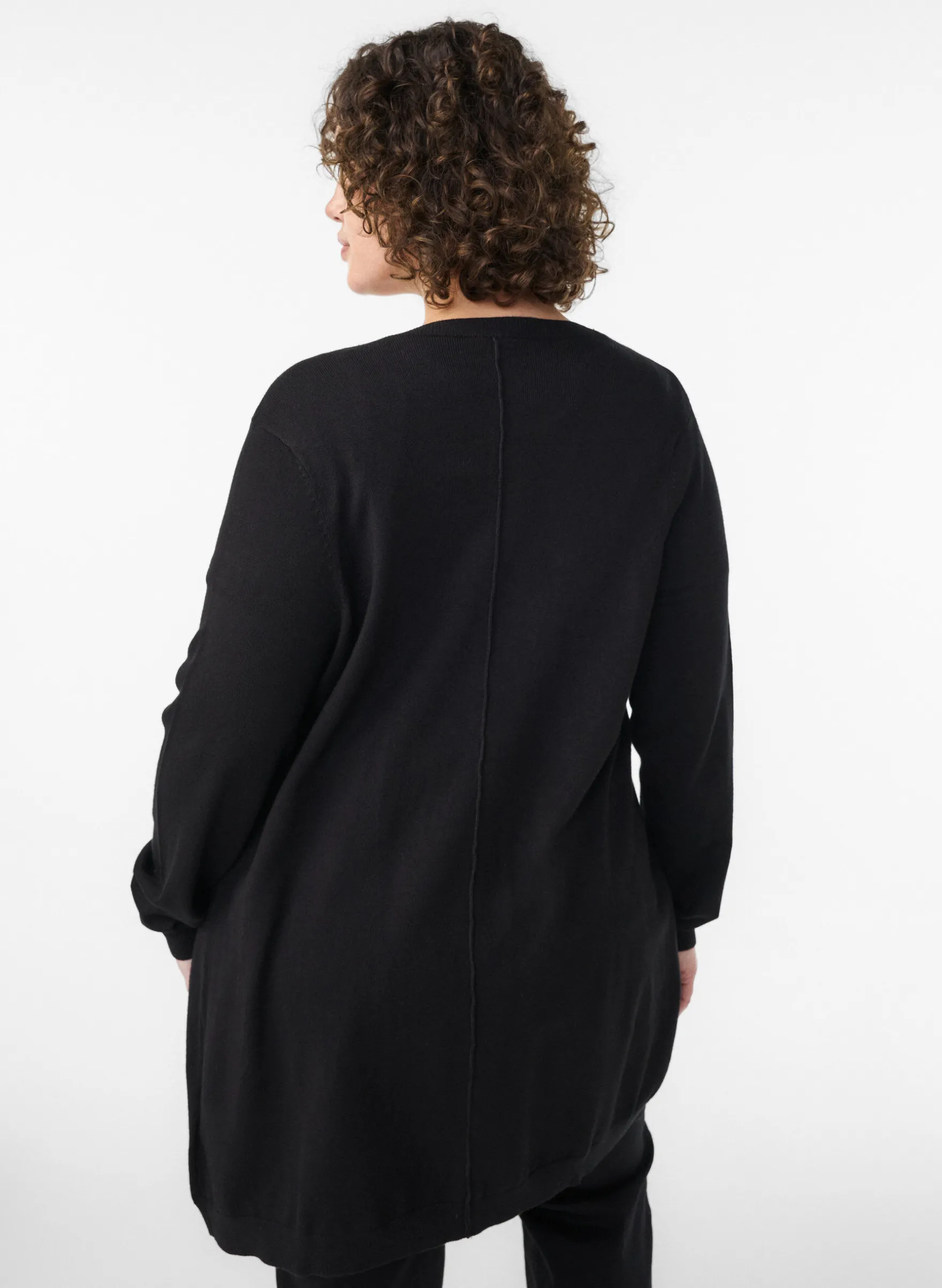 Lange Strickjacke aus einer Viskosemischung