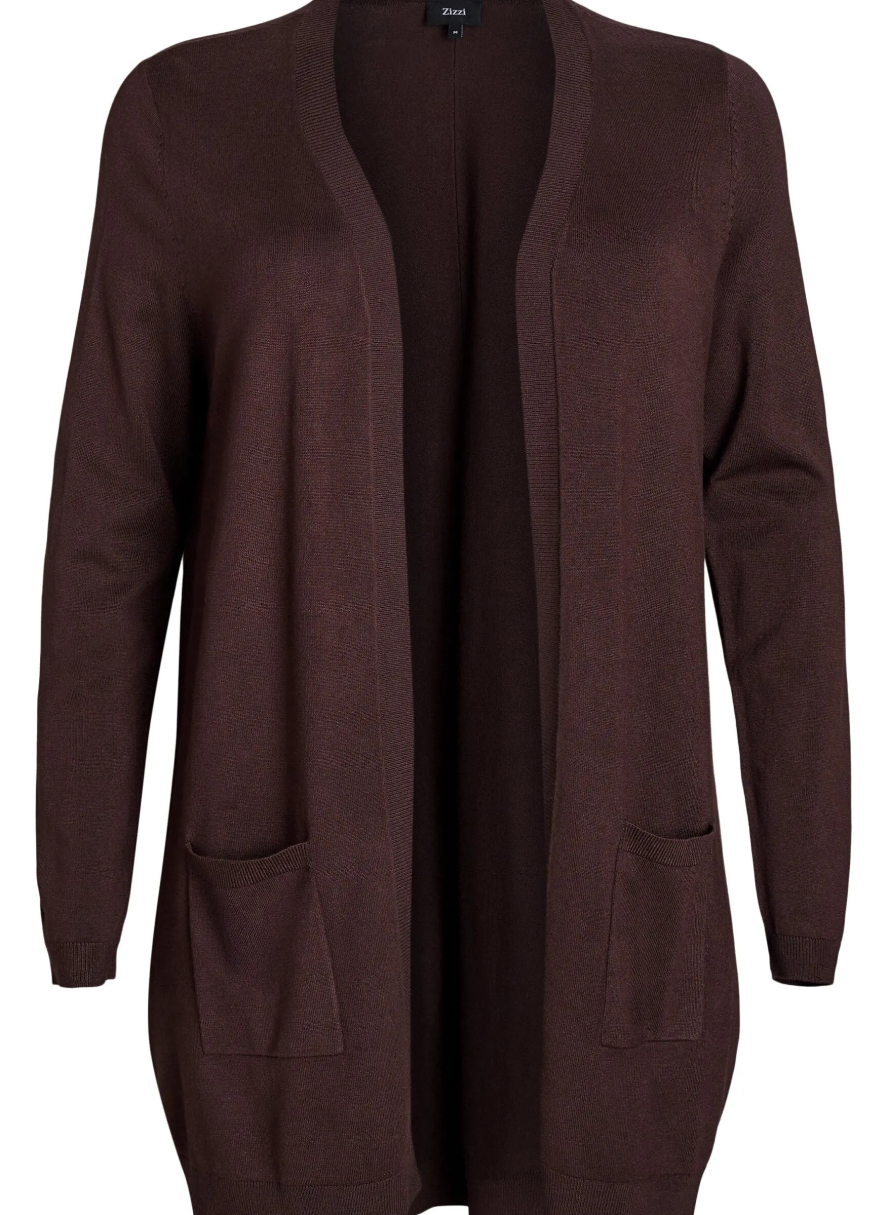 Lange Strickjacke aus Viskose-Mischung