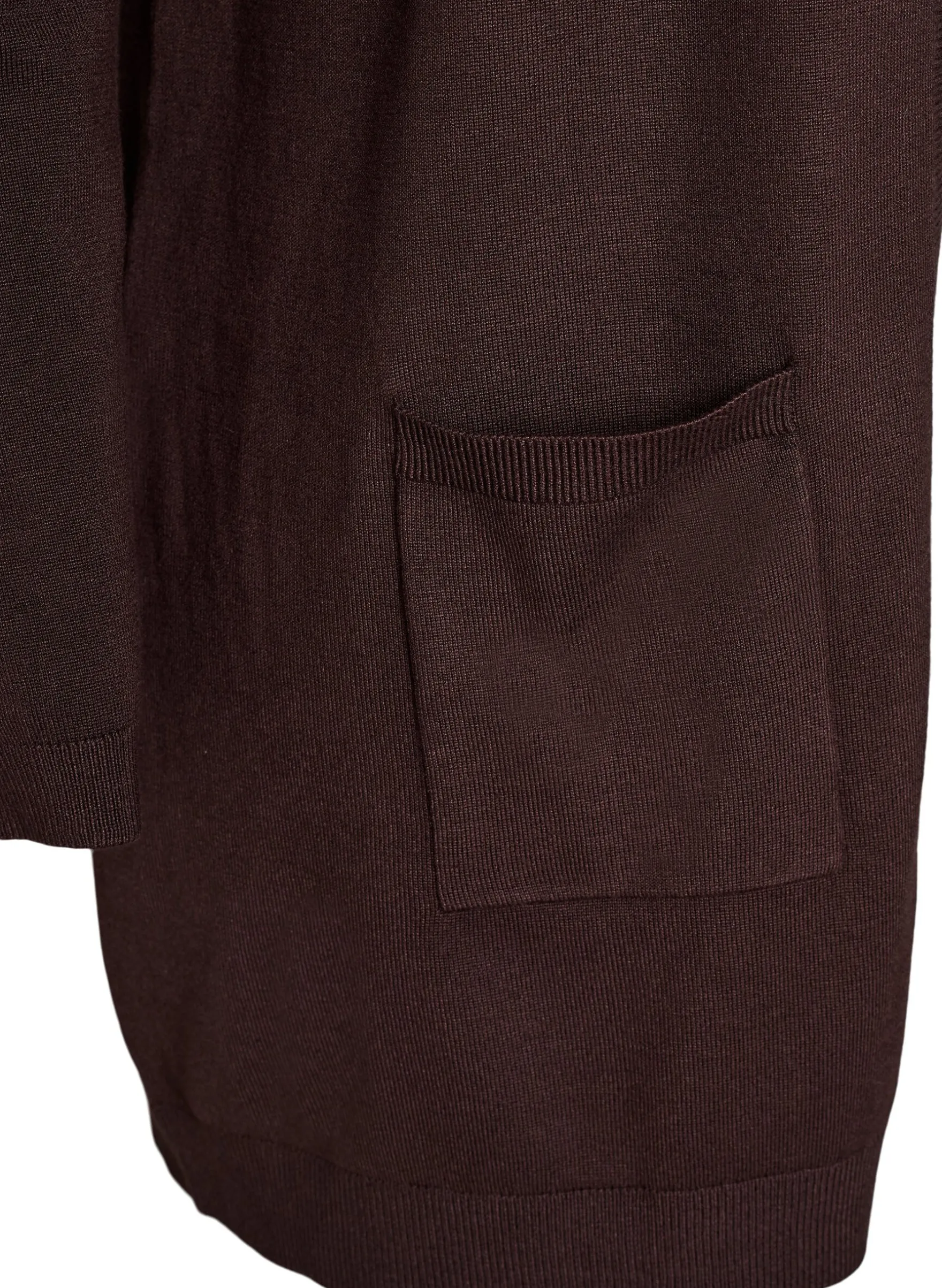 Lange Strickjacke aus Viskose-Mischung