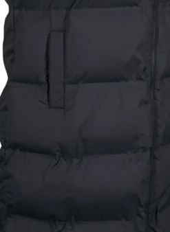 Lange Weste mit Taschen und Zwei-Wege-Reißverschluss