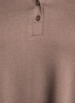 Langärmelige Bluse aus Jersey mit Kragen