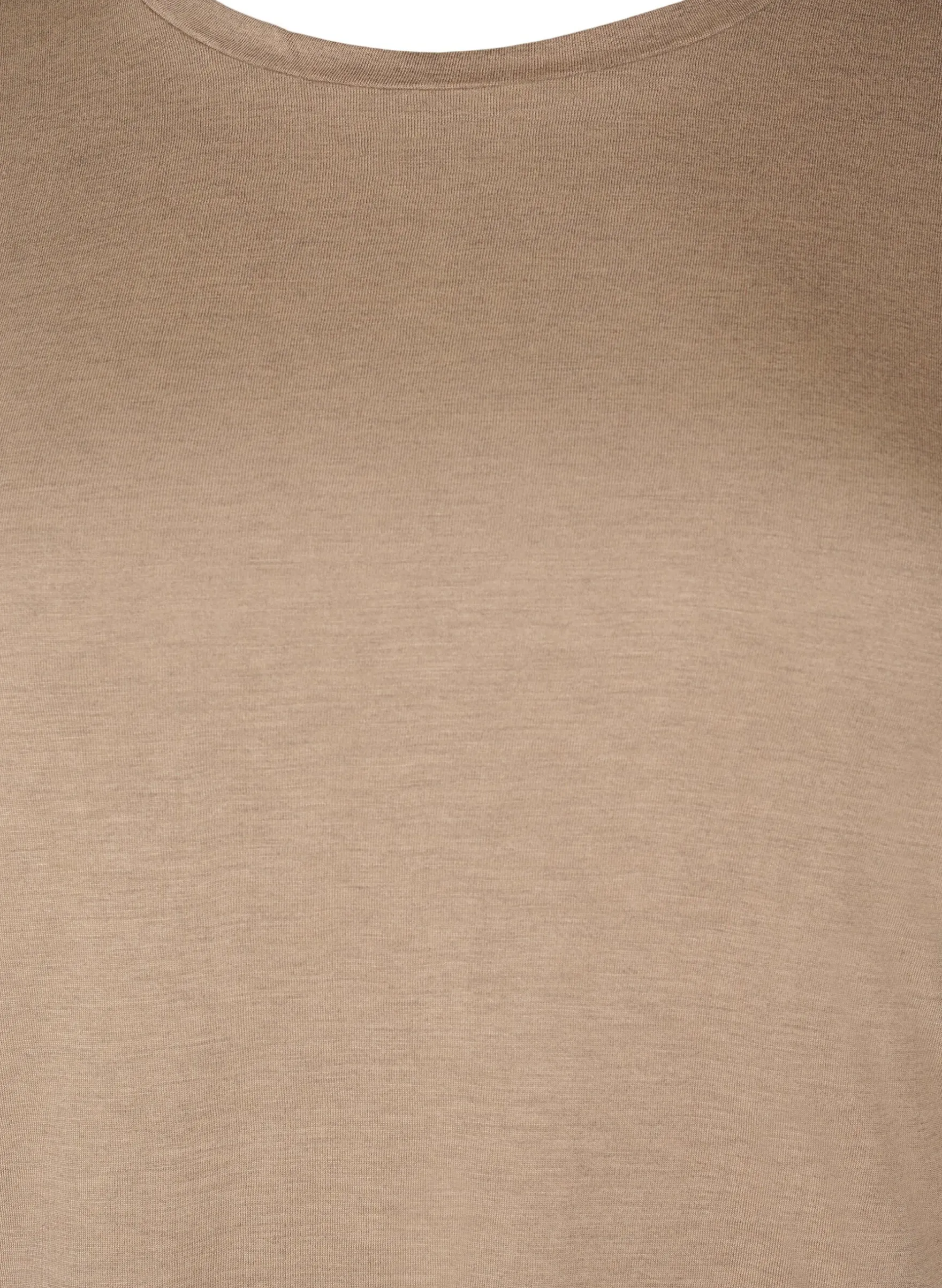 Langärmelige Bluse aus Wolle und Viskose