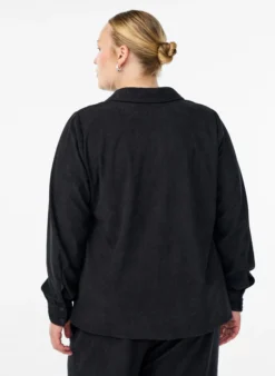 Langärmlige Bluse aus Cord